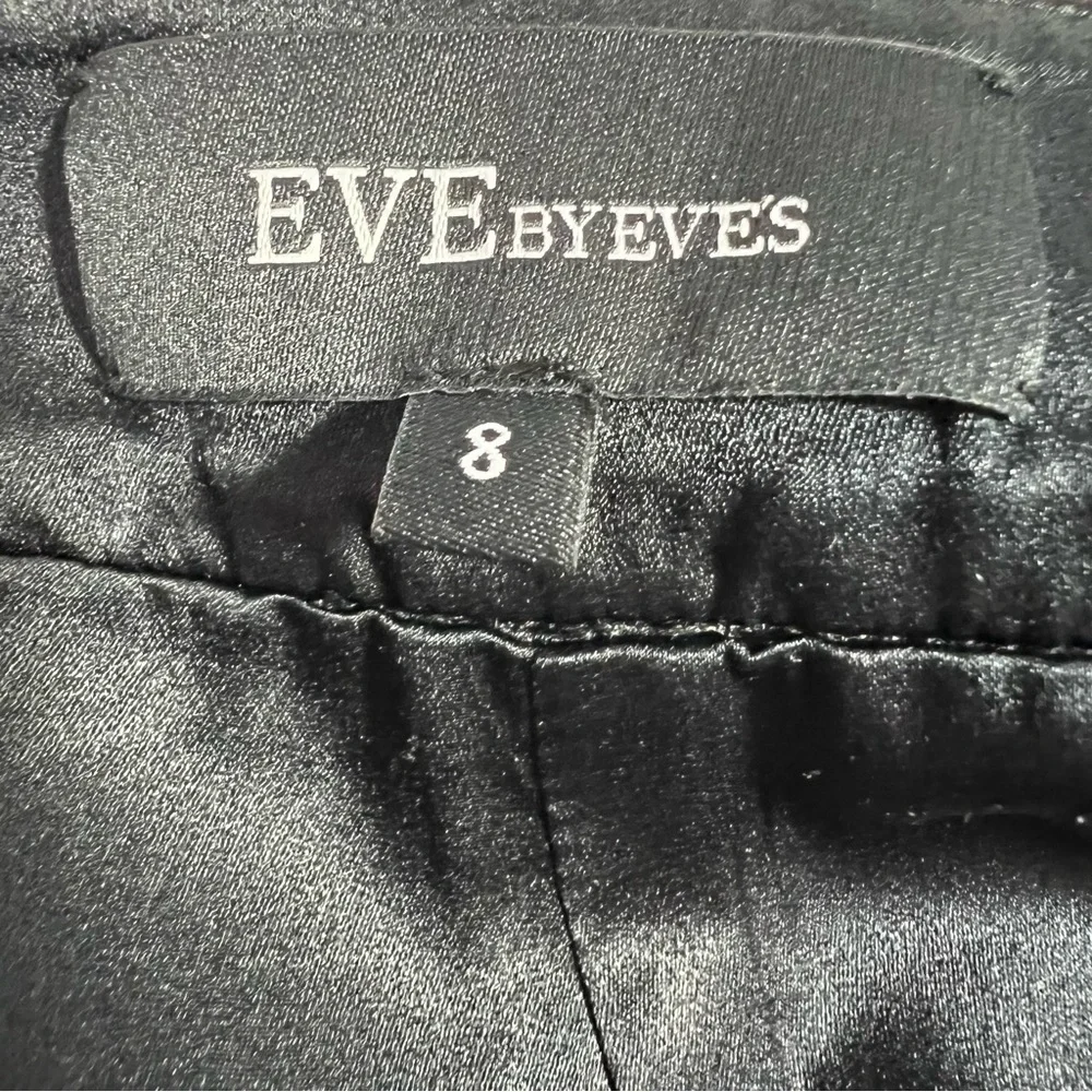 Eve by Eve's Red Black Silk Wool Pleated Shorts Size 8